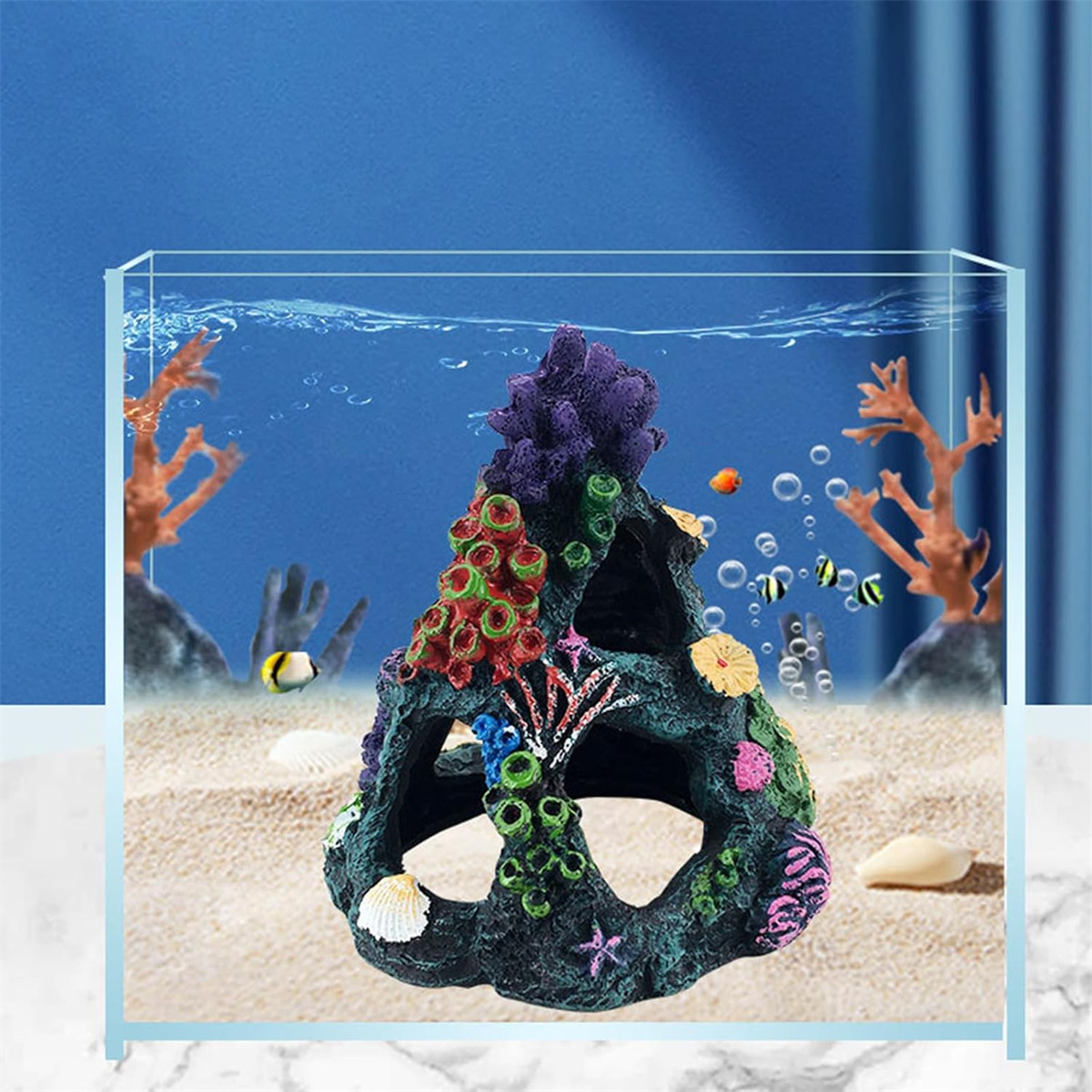 1 szt. Ozdoba do akwarium w st – Aquarium Marine Rock recenzja i cena