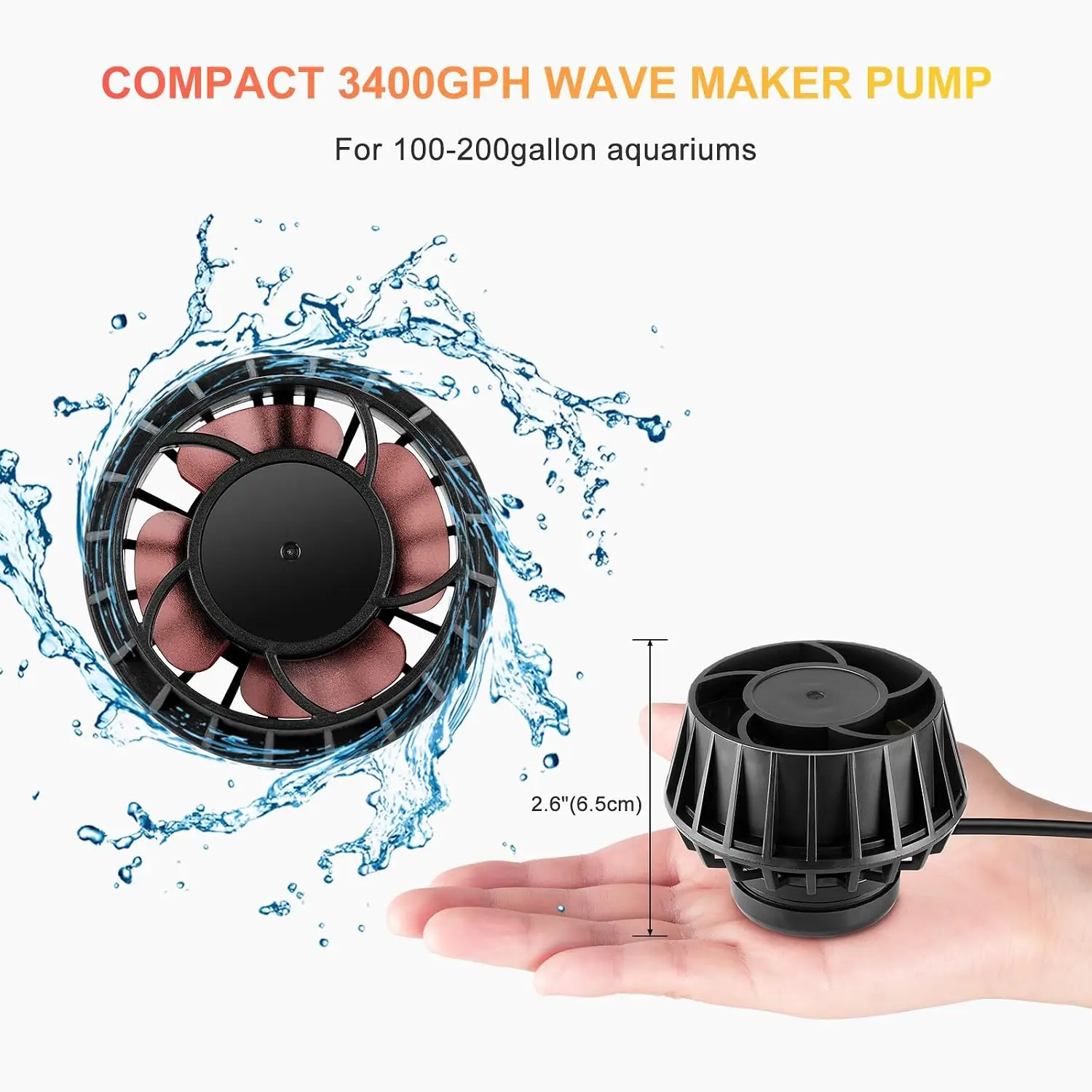 Generator fal akwariowych 3400 – Powerhead Wave Maker recenzja i cena